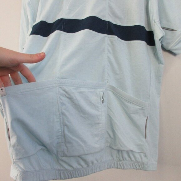 Specialized 2018 RBX Drirelease Merino Jersey Men's L Blue Full Zip Fitness 280 - Picture 11 of 15